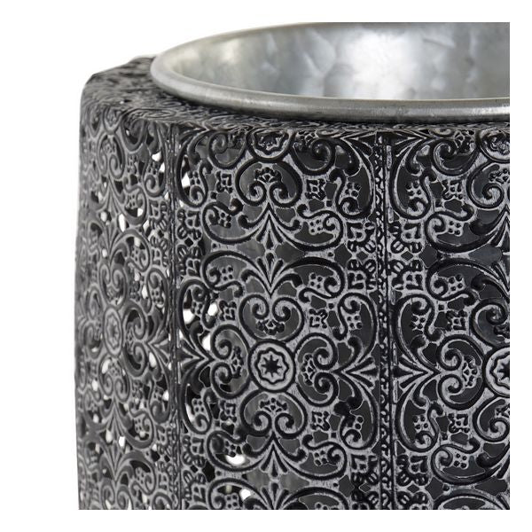 Blumentopf Dekodonia Grau Metall (25 x 28 x 52 cm)