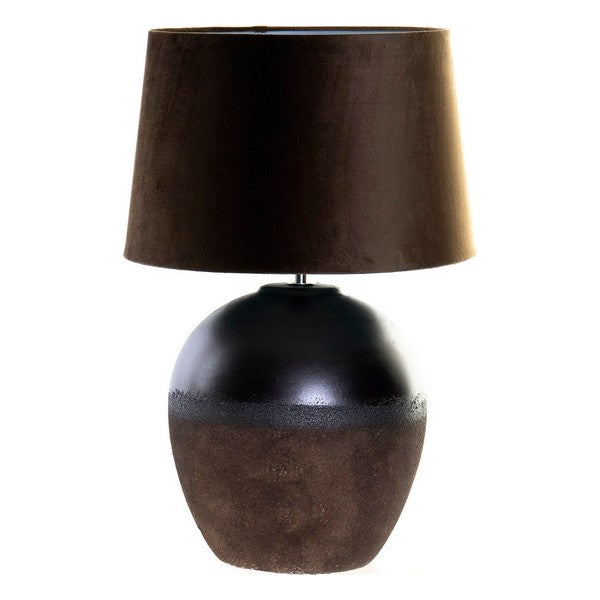 Tischlampe Dekodonia Samt Kunststoff aus Keramik Kolonial (38 x 59 cm)