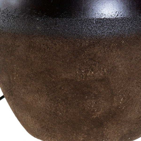 Tischlampe Dekodonia Samt Kunststoff aus Keramik Kolonial (38 x 59 cm)