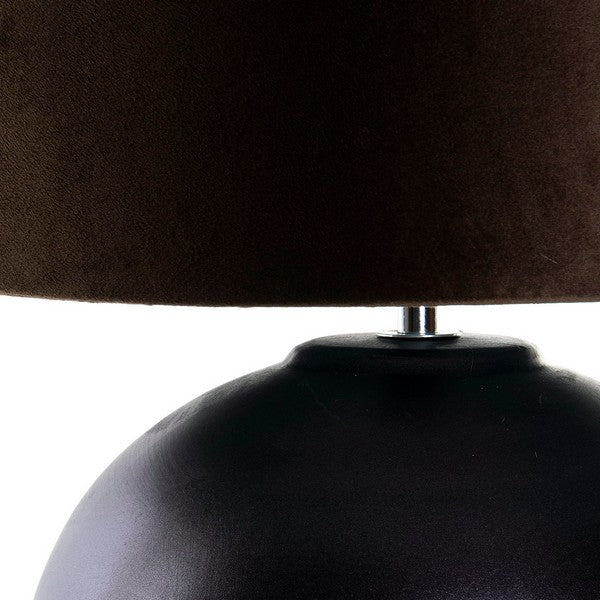 Tischlampe Dekodonia Samt Kunststoff aus Keramik Kolonial (38 x 59 cm)