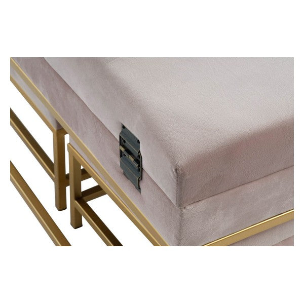 Barhocker Dekodonia Samt Metall Holz MDF (3 pcs)