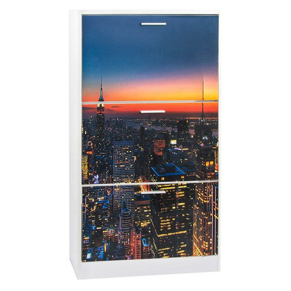 Schuhschrank Dekodonia Stadt Holz Loft (60 x 24 x 115 cm)