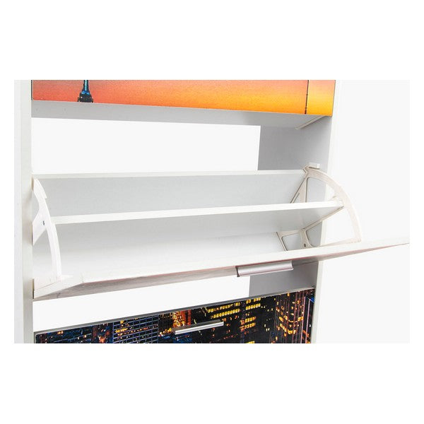 Schuhschrank Dekodonia Stadt Holz Loft (60 x 24 x 115 cm)