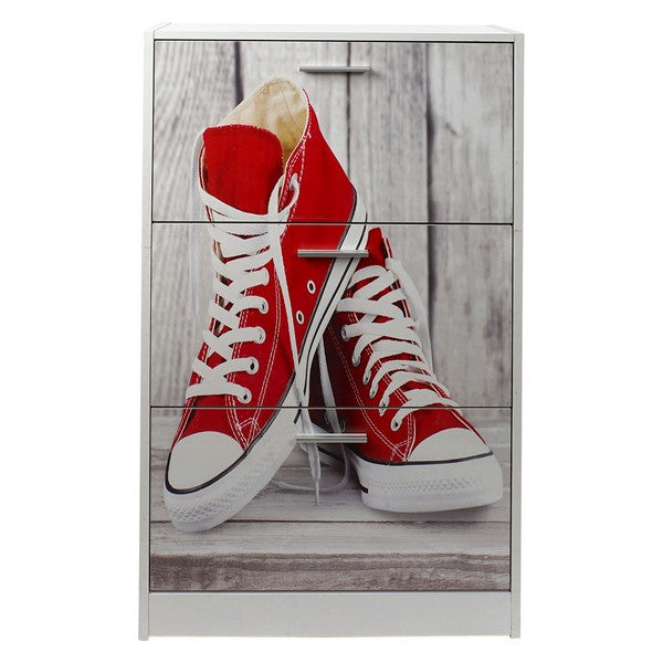 Schuhschrank Dekodonia Holz Vintage Hausschuhe (60 x 24 x 115 cm)