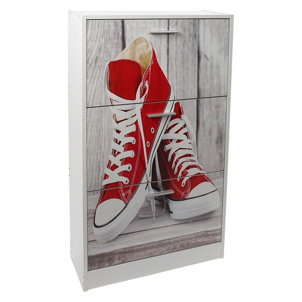 Schuhschrank Dekodonia Holz Vintage Hausschuhe (60 x 24 x 115 cm)