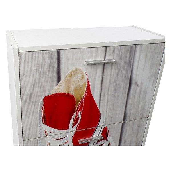 Schuhschrank Dekodonia Holz Vintage Hausschuhe (60 x 24 x 115 cm)