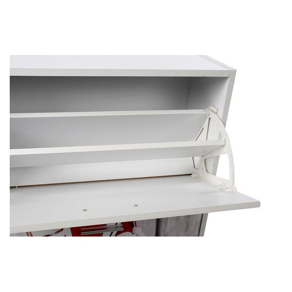 Schuhschrank Dekodonia Holz Vintage Hausschuhe (60 x 24 x 115 cm)