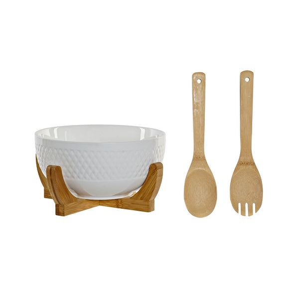 Salatschüssel Dekodonia Bambus Porzellan (3 pcs)