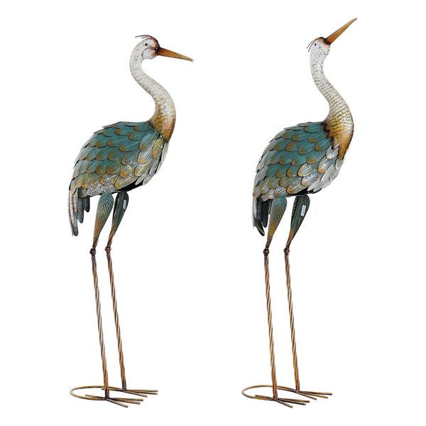 Deko-Figur Dekodonia Fugl Metall (2 pcs) (32 x 16 x 100 cm)