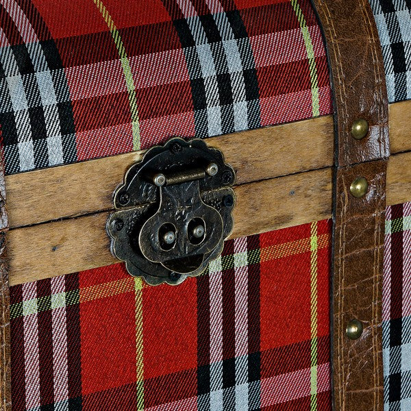 Truhe Dekodonia Pappelholz Polyester Bilder (3 pcs)