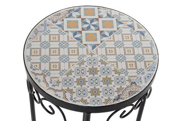 Tisch- und Stuhlgarnitur Dekodonia Garten Mosaik aus Keramik (2 pcs)
