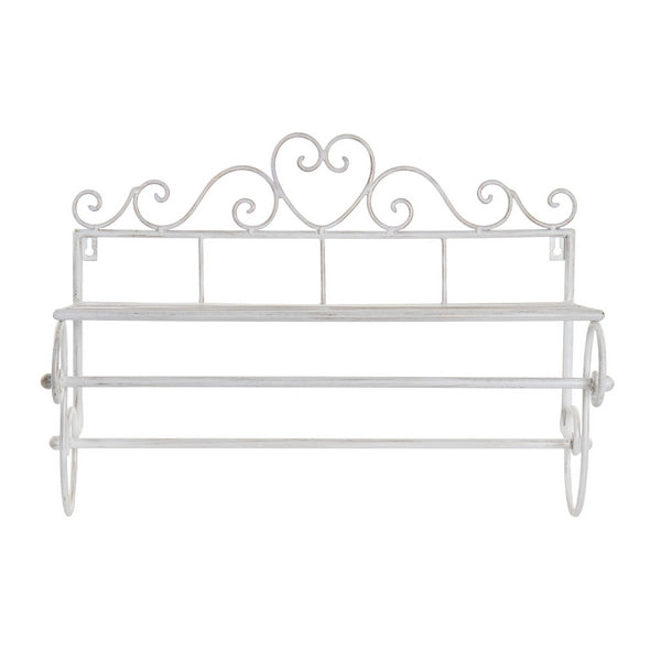 Badezimmerregal Dekodonia Weiß Metall (53 x 21 x 37 cm)