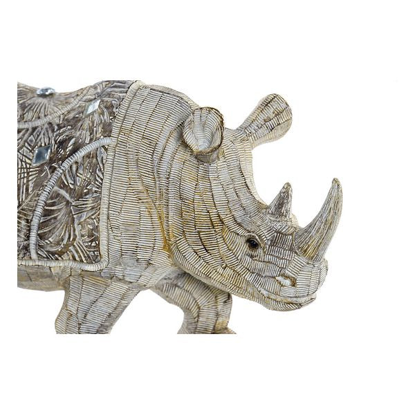 Deko-Figur Dekodonia Harz Nashorn (30 x 9 x 15 cm)