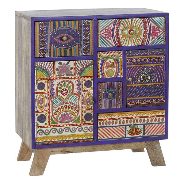 Rollcontainer Dekodonia Bunt Mango-Holz (60 x 35 x 68 cm)