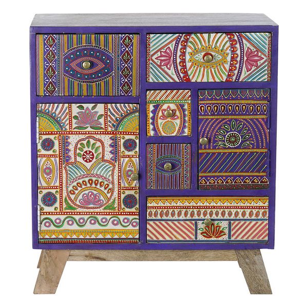 Rollcontainer Dekodonia Bunt Mango-Holz (60 x 35 x 68 cm)