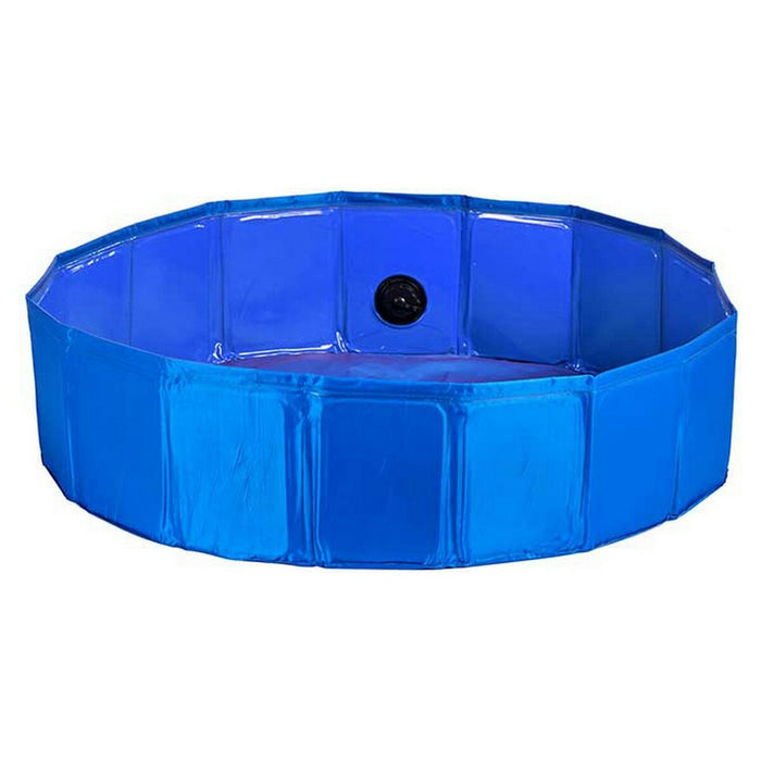 Schwimmbad Abnehmbar Haustiere Blau Polyester Kunststoff (80 x 20 x 80 cm)