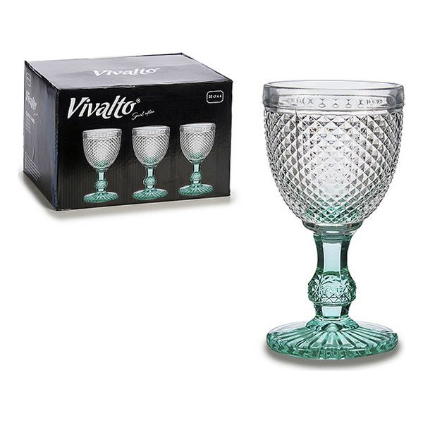 Glas Vivalto türkis Kristall 0,33 L