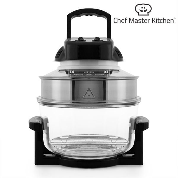 Konvektionsofen Chef Master Kitchen 12 L 1200-1400W Schwarz Durchsichtig