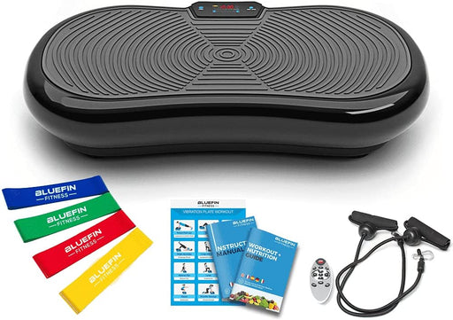 Fitness Ultra Slim Power Vibrationsplatte | Fett verlieren und Fitnesstraining von Zuause | 5 Trainingsprogramme + 180 Stufen | Bluetooth Lautsprecher
