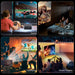 WiFi Beamer, 13000 Lumen Mini 5G Beamer 4K Full HD 200 Zoll Heimkino Projektor, 4P&4D Zoom/Staubfilter/Bluetooth Beamer Kompatibel 