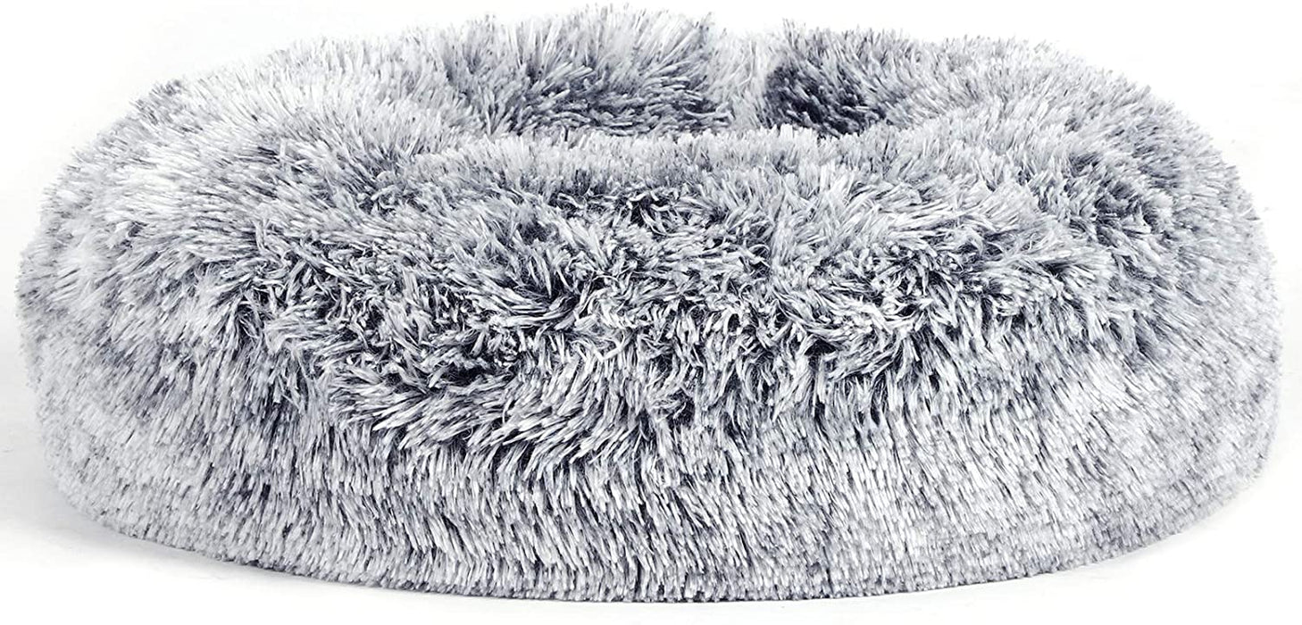 Hundebett, Katzenbett, weiche PV-Samtoberfläche, 50 cm, grau